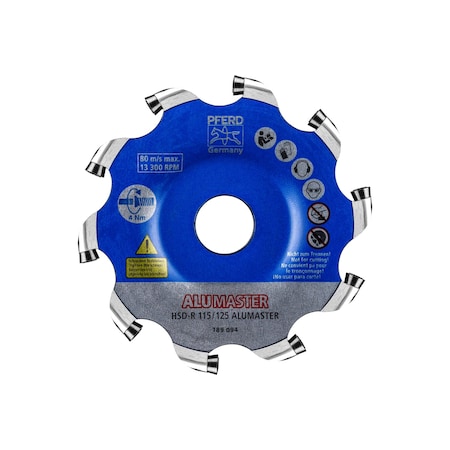 Pferd 4-1/2"/5" ALUMASTER - High Speed Disc HSD-R w/HICOAT Inserts 20110